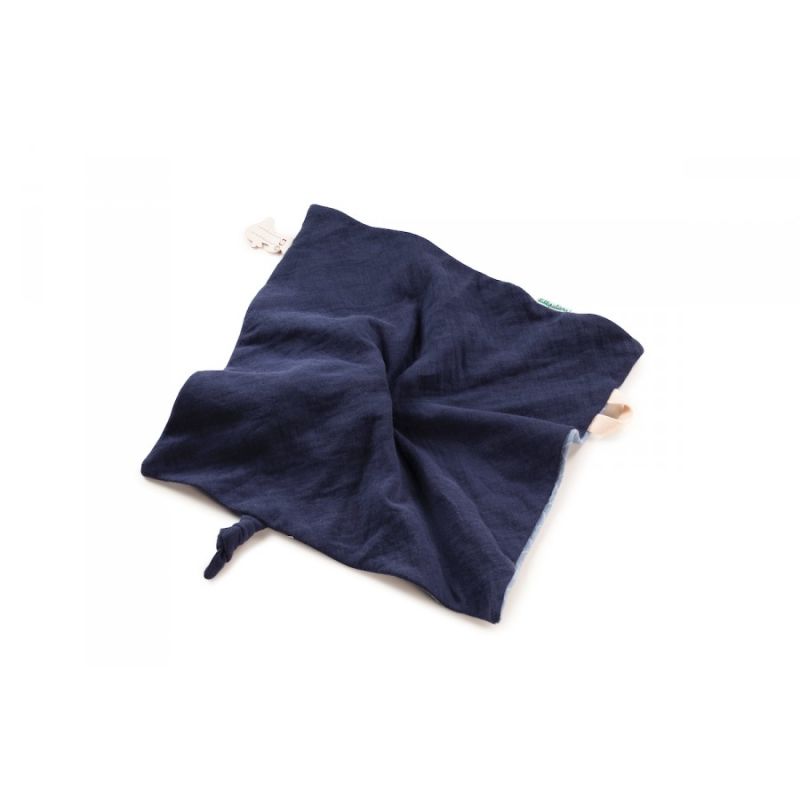 - ignace lâne - plat bleu en coton biologique 25 cm 